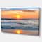 Designart - Beautiful Sunrise over the Horizon. - Modern Beach Canvas Art Print